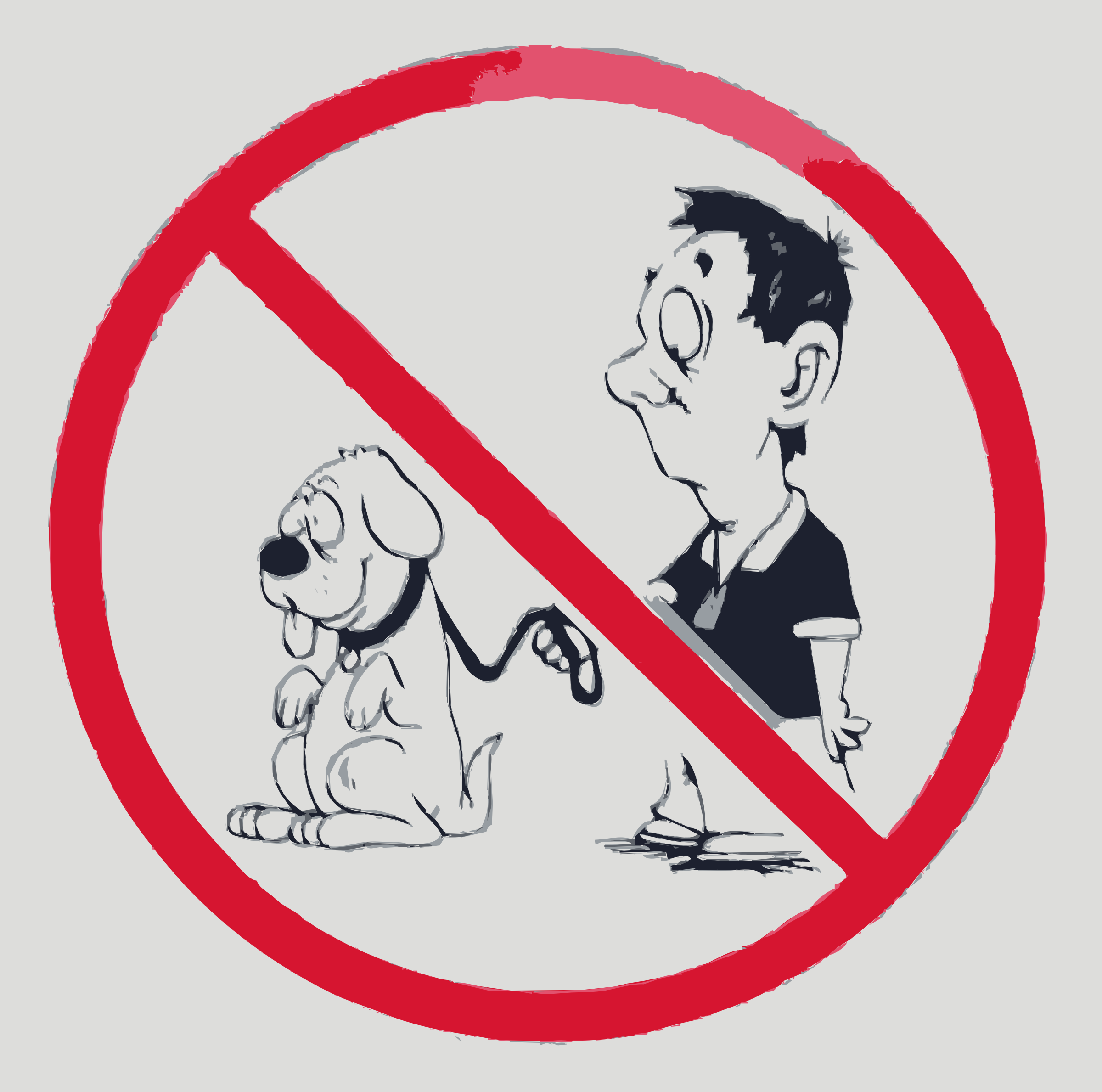 Clipart No dogs allowed